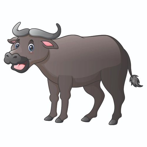 Jungle Safari Strong Buffalo Transparent Sticker
